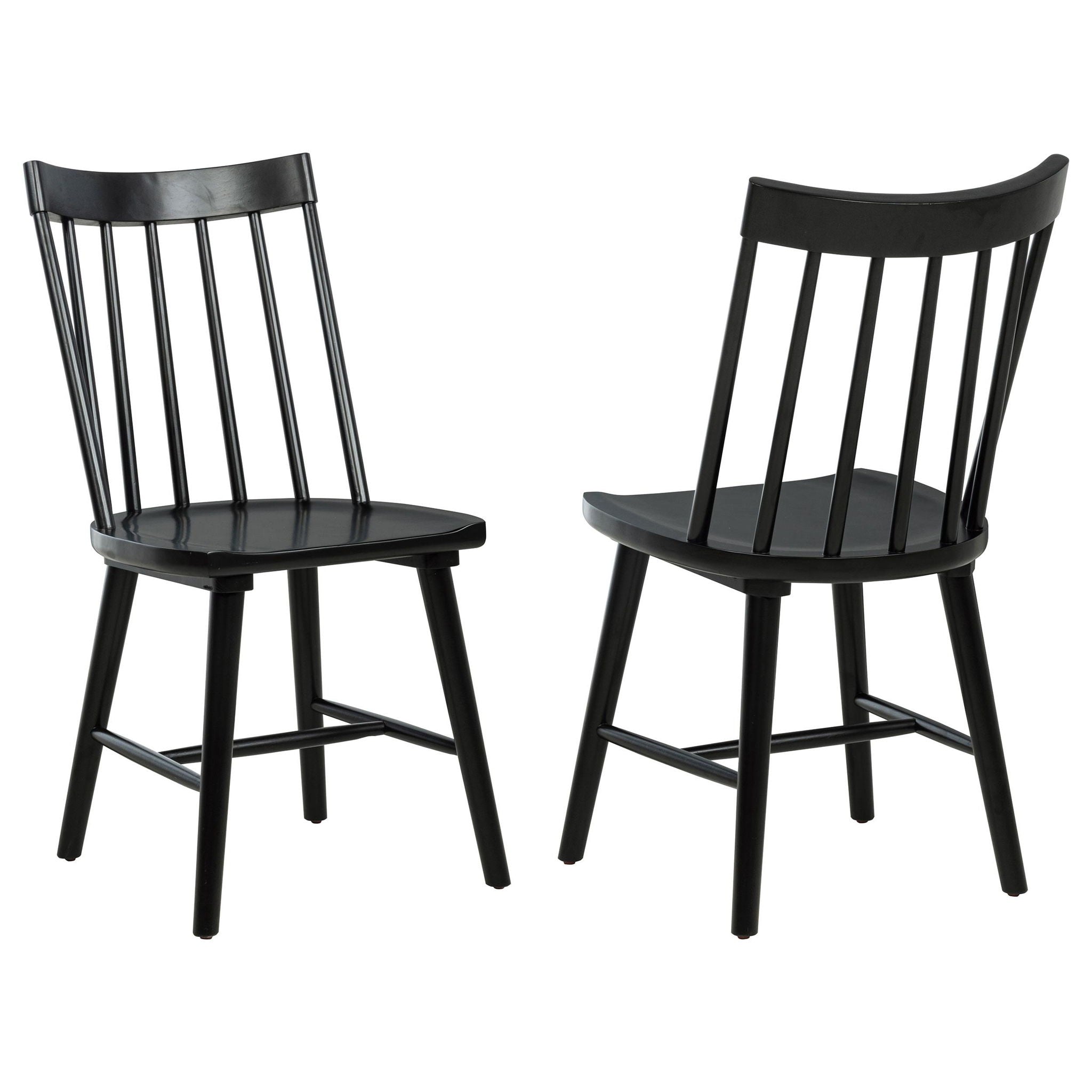 Middleton Solid Wood Dining Side Chair Black (Set of 2)