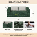 3 Seat Folding Floor Couch & King Size Bed Mattress