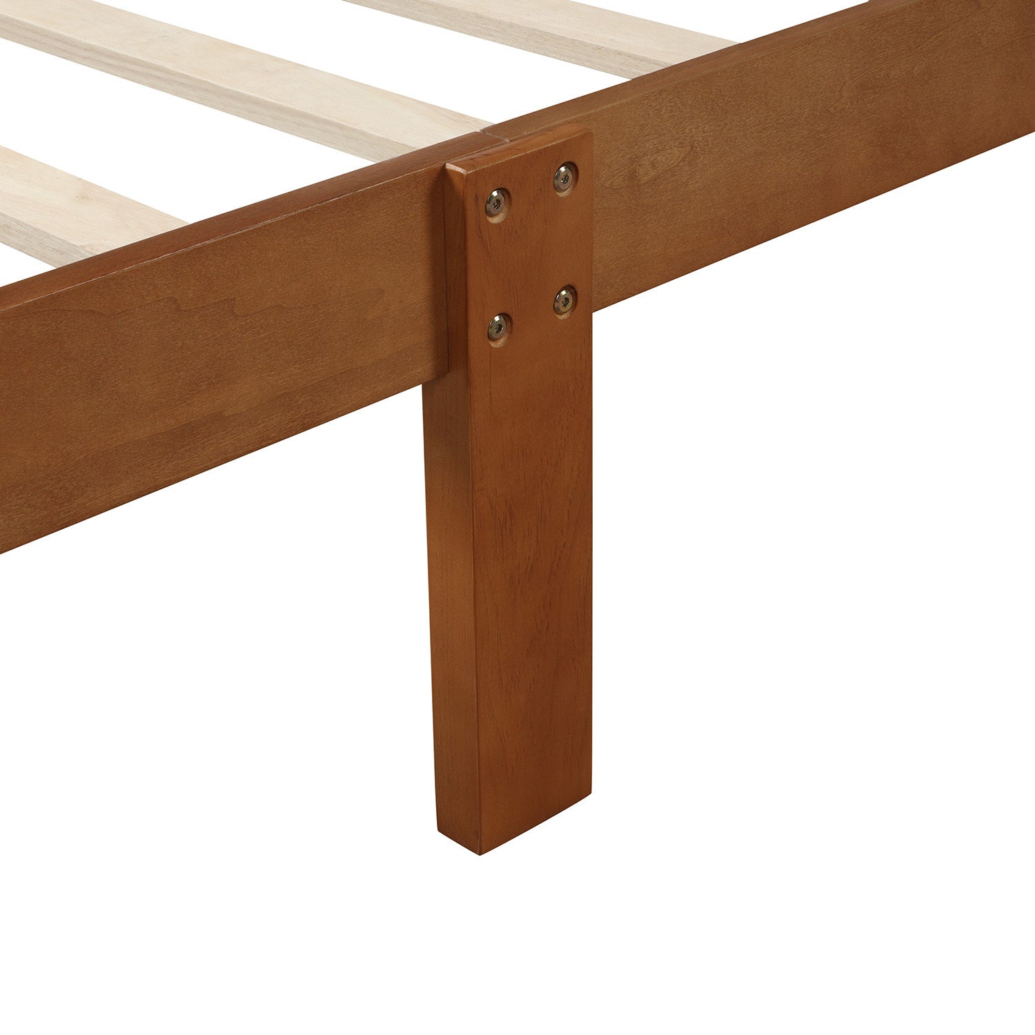 Wood Platform Bed Twin Bed Frame Panel Bed Mattress Foundation Sleigh Bed with Headboard/Footboard/Wood Slat Support - Atlantic Fine Furniture Melbourne FL