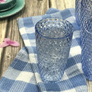 Leading Ware Diamond Cut Acrylic Drinking Glasses (Set of 4)