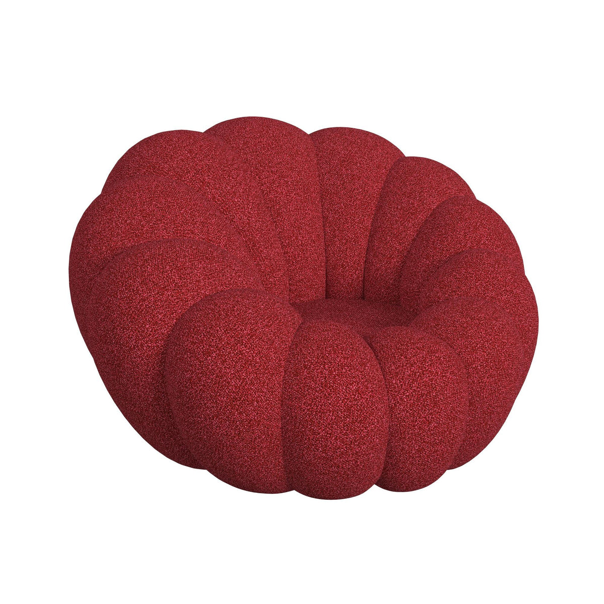 Bubble Swivel Chair And Ottoman in Light Gray by Elements International, view 16