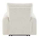 Lalisa - Power Motion Recliner With USB Port - Cream Chenille