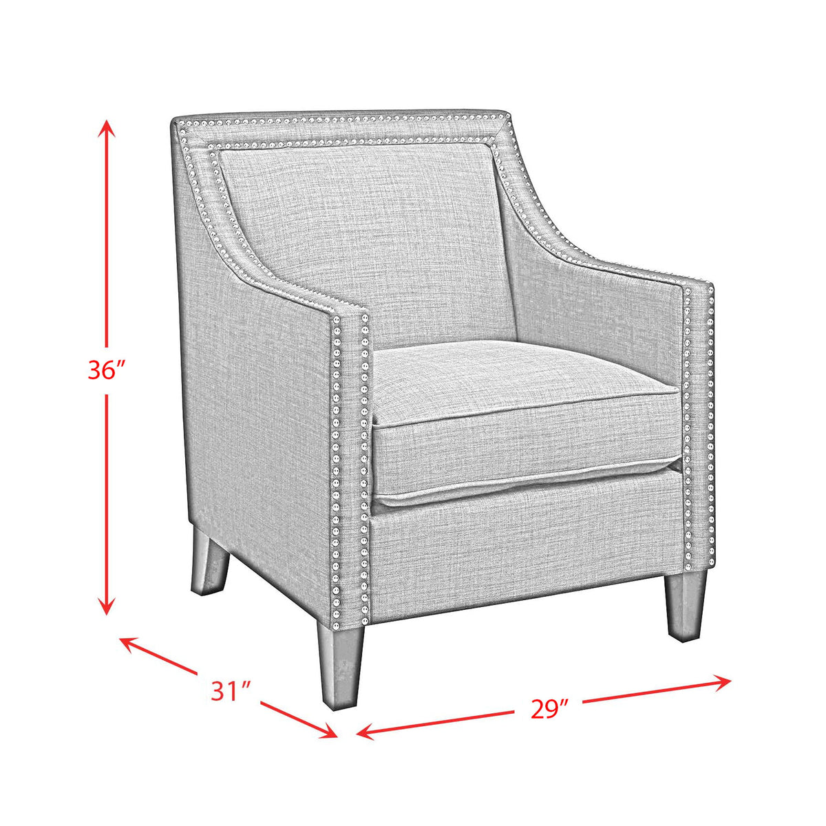 Erica Accent Chair in Beige by Elements International, view 24