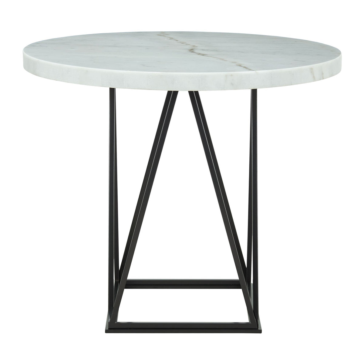 Riko Round Counter Height Dining Table in White by Elements International, view 7