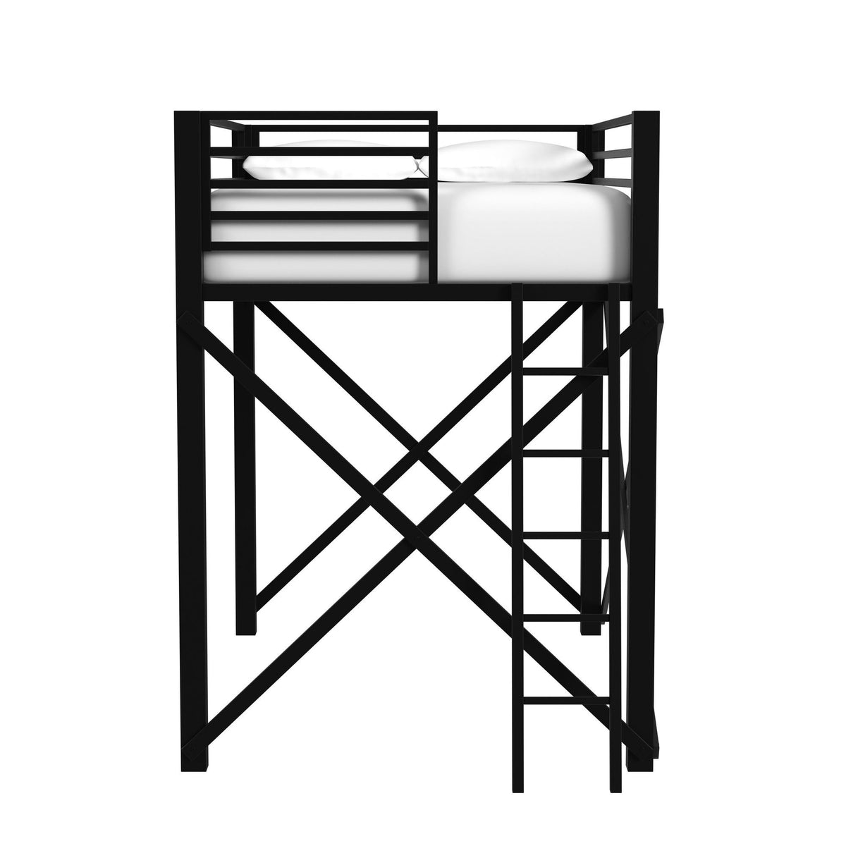 Talia Loft Bunk And Ladder in Black by Elements International, view 10