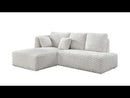 Manya - Sectional Sofa - Ivory Corduroy