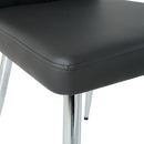 Modern Dining Chair With Electroplated Metal Legs (Set of 4)