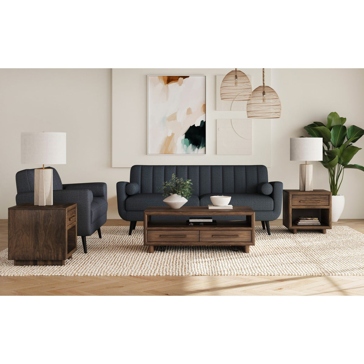 Brisbane Occasional Table Set in Dark Brown by Elements International, view 17