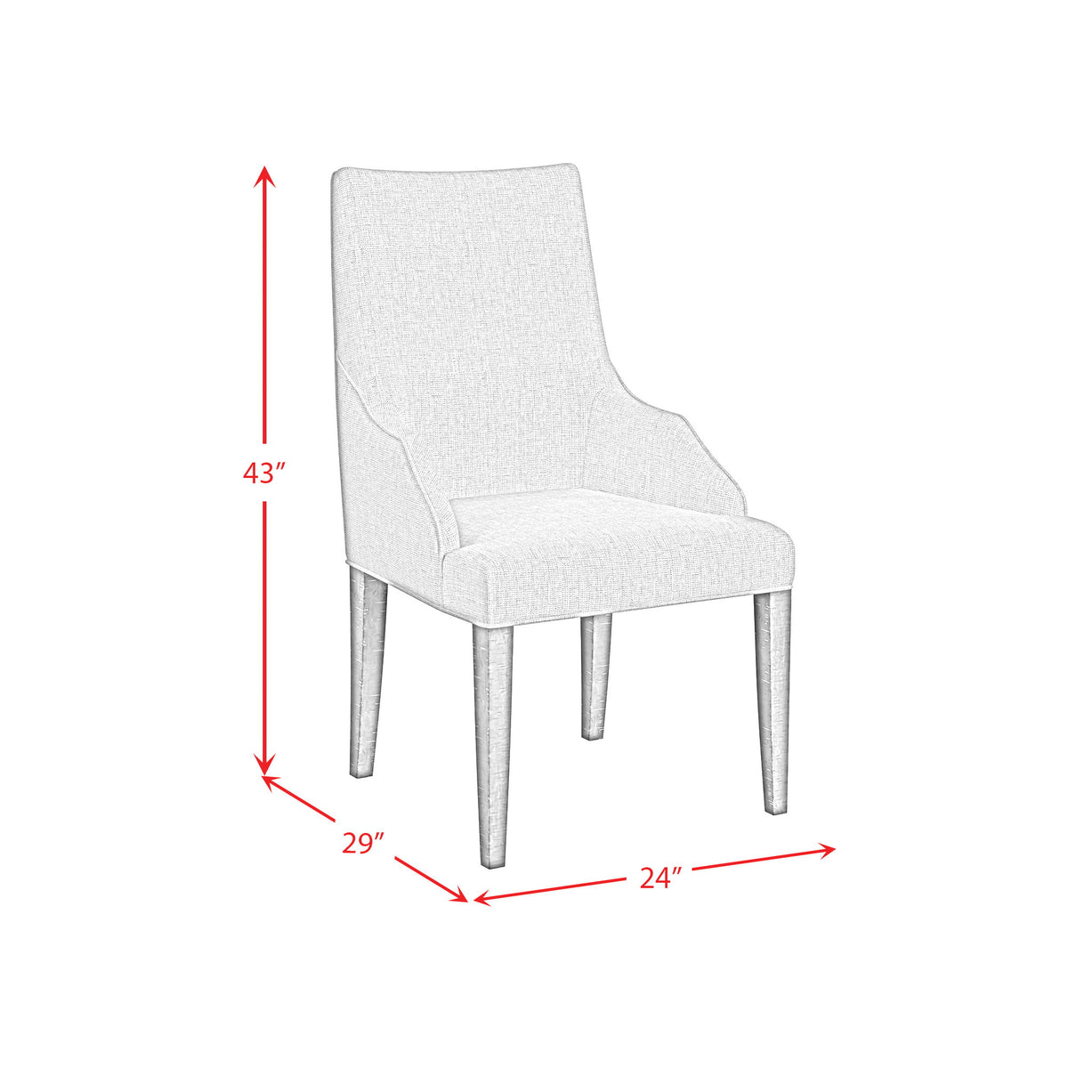 Yellowstone Dining Host Chair (Set of 2) in Medium Brown by Elements International, view 7