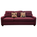 Cleavon II - Reversible Sectional Sofa & Ottoman With 2 Pillows - Red Linen