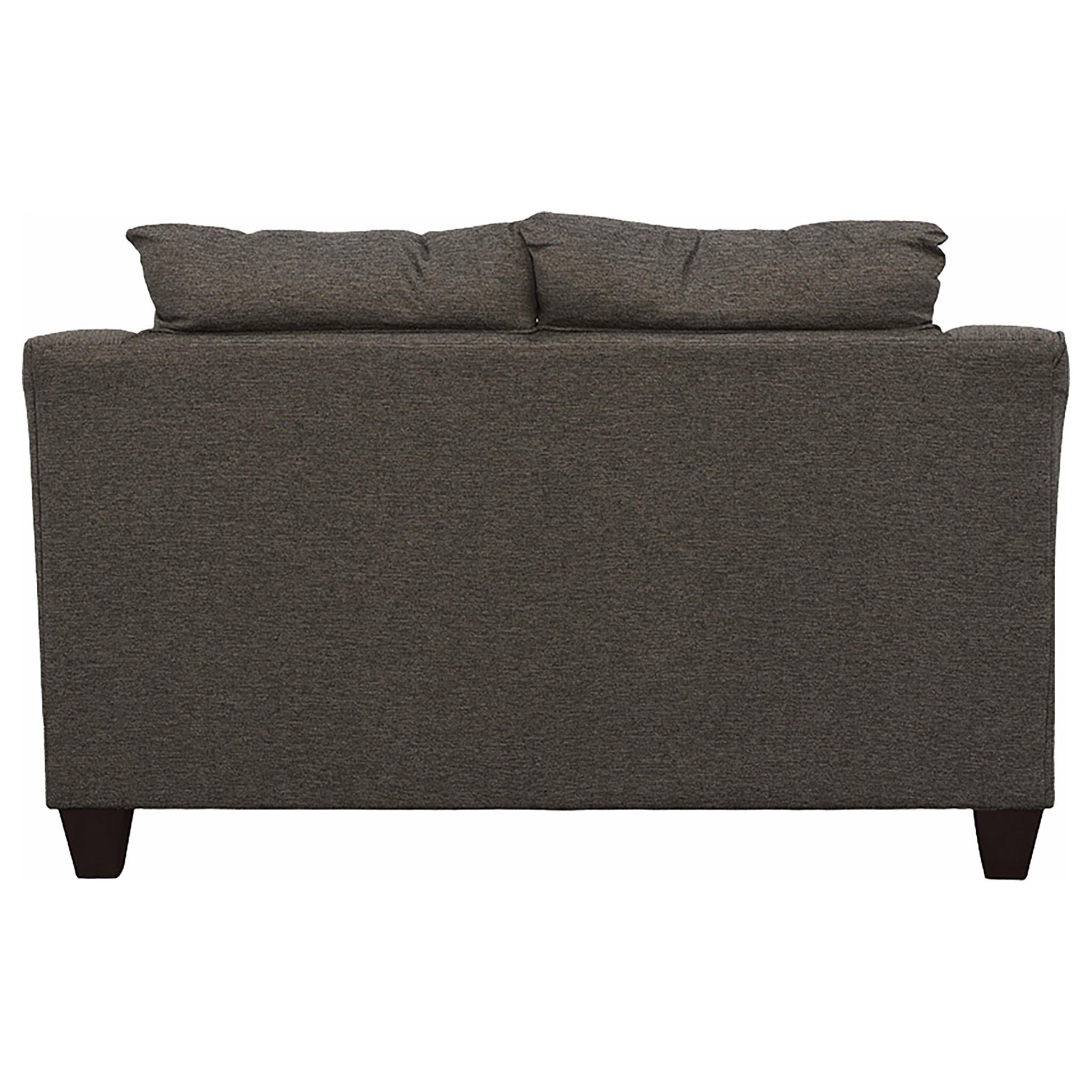 Salizar 3-piece Upholstered Flared Arm Sofa Set Grey