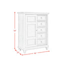 Whit-Ash - Panel Bedroom Set With Door Chest