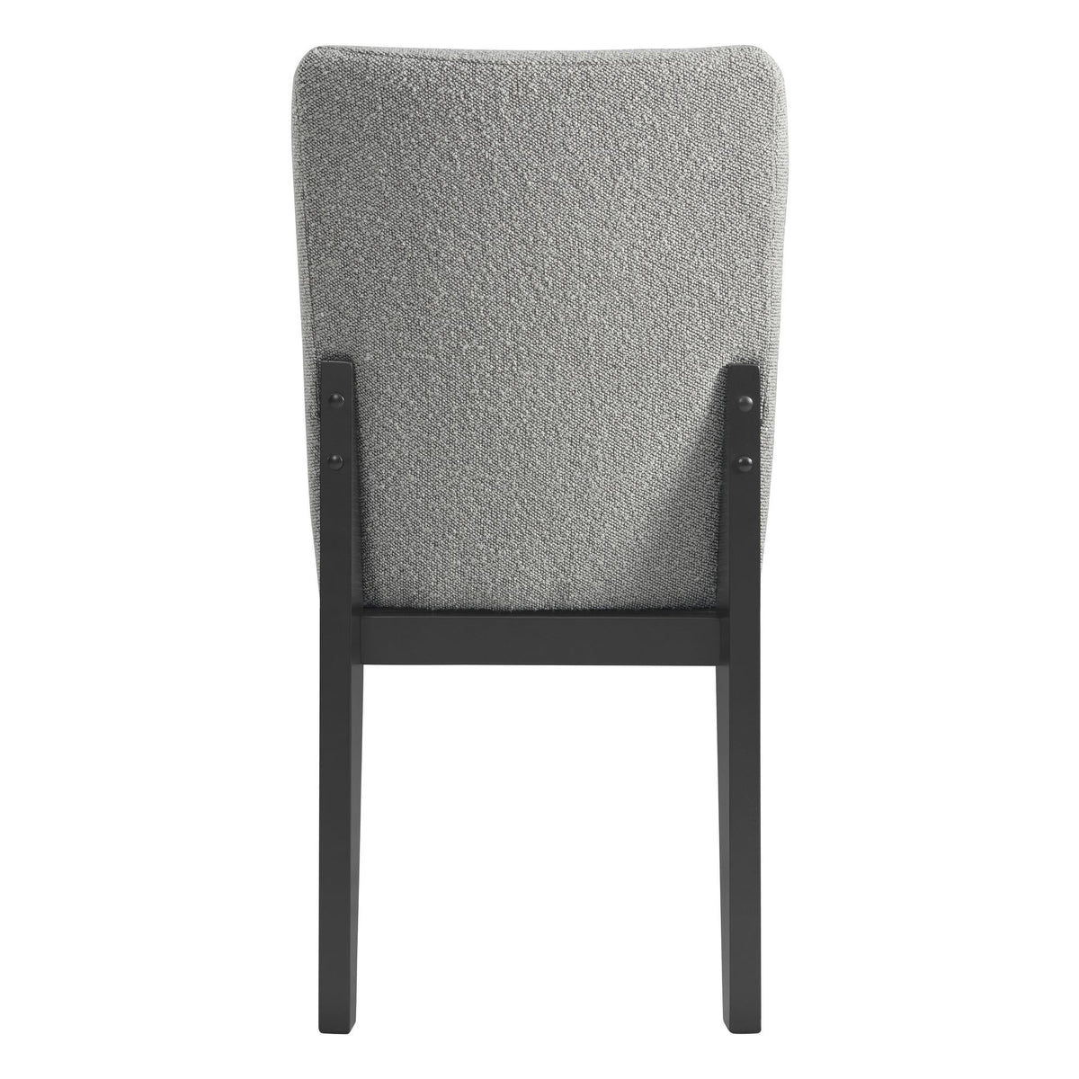 Portland - Side Chair With Gray Fabric PGY1113-4 (Set of 2) - Black