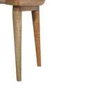 Woven Raised Back Stool - Oak