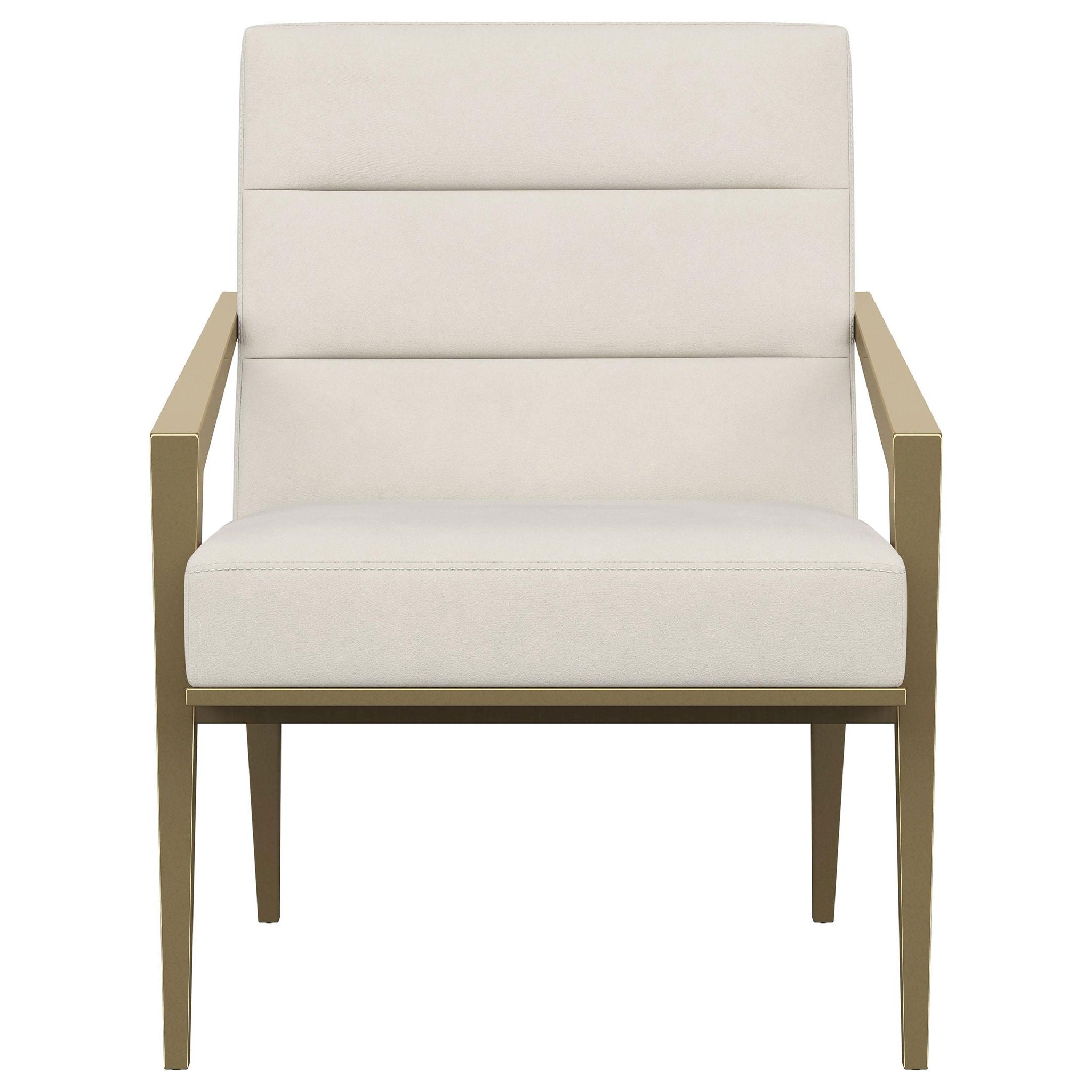 Kirra Upholstered Metal Arm Accent Chair Cream - Atlantic Fine Furniture Melbourne FL