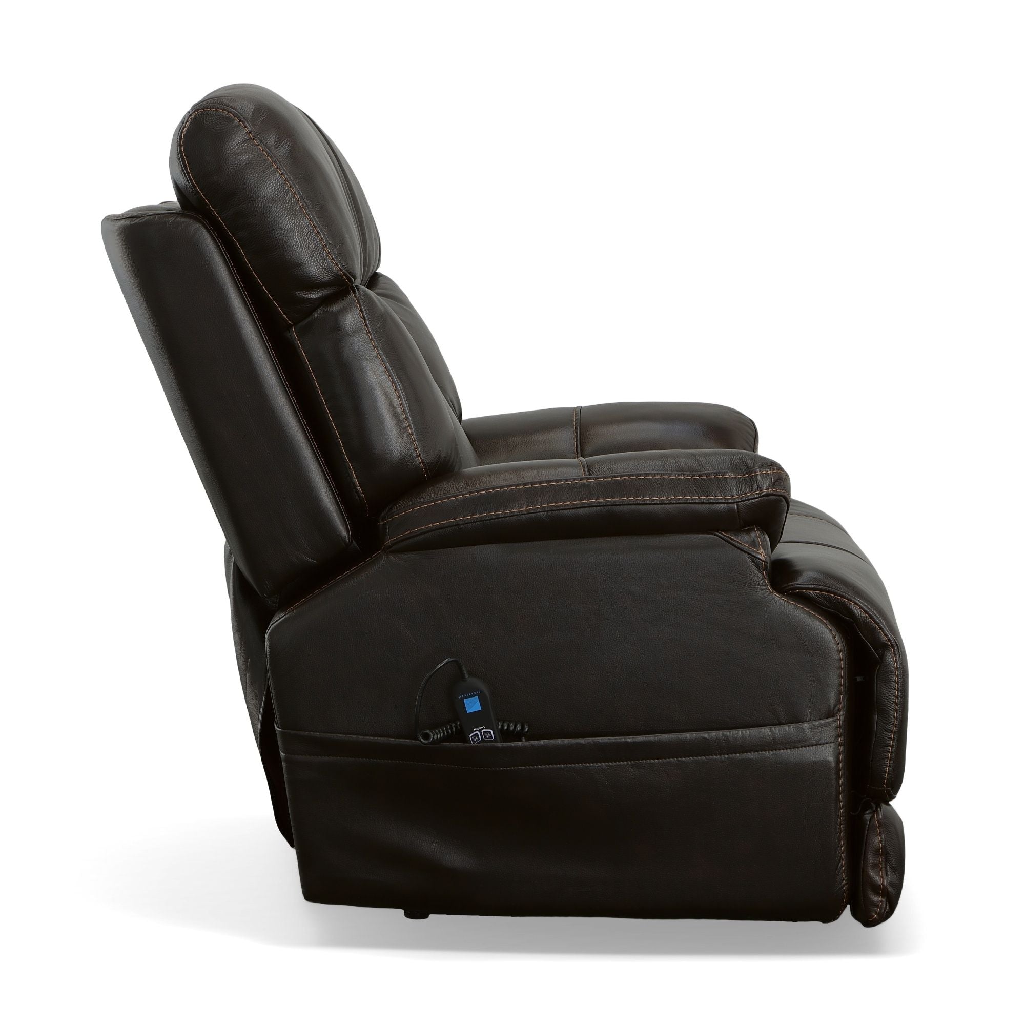 Clive - Power Recliner With Power Headrest & Lumbar - Black