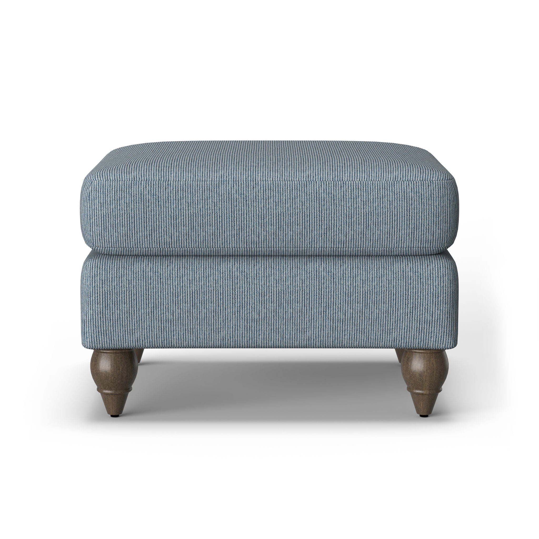 Moxy - Fabric Ottoman, Round Turned Legs
