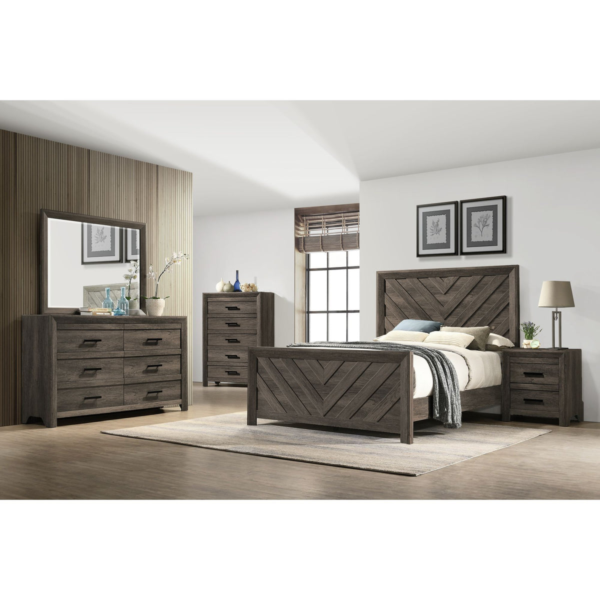 Eleanor Bed in Dark Gray by Elements International, view 27