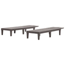 2 Piece Outdoor Chaise Lounges With Adjustable Backrest