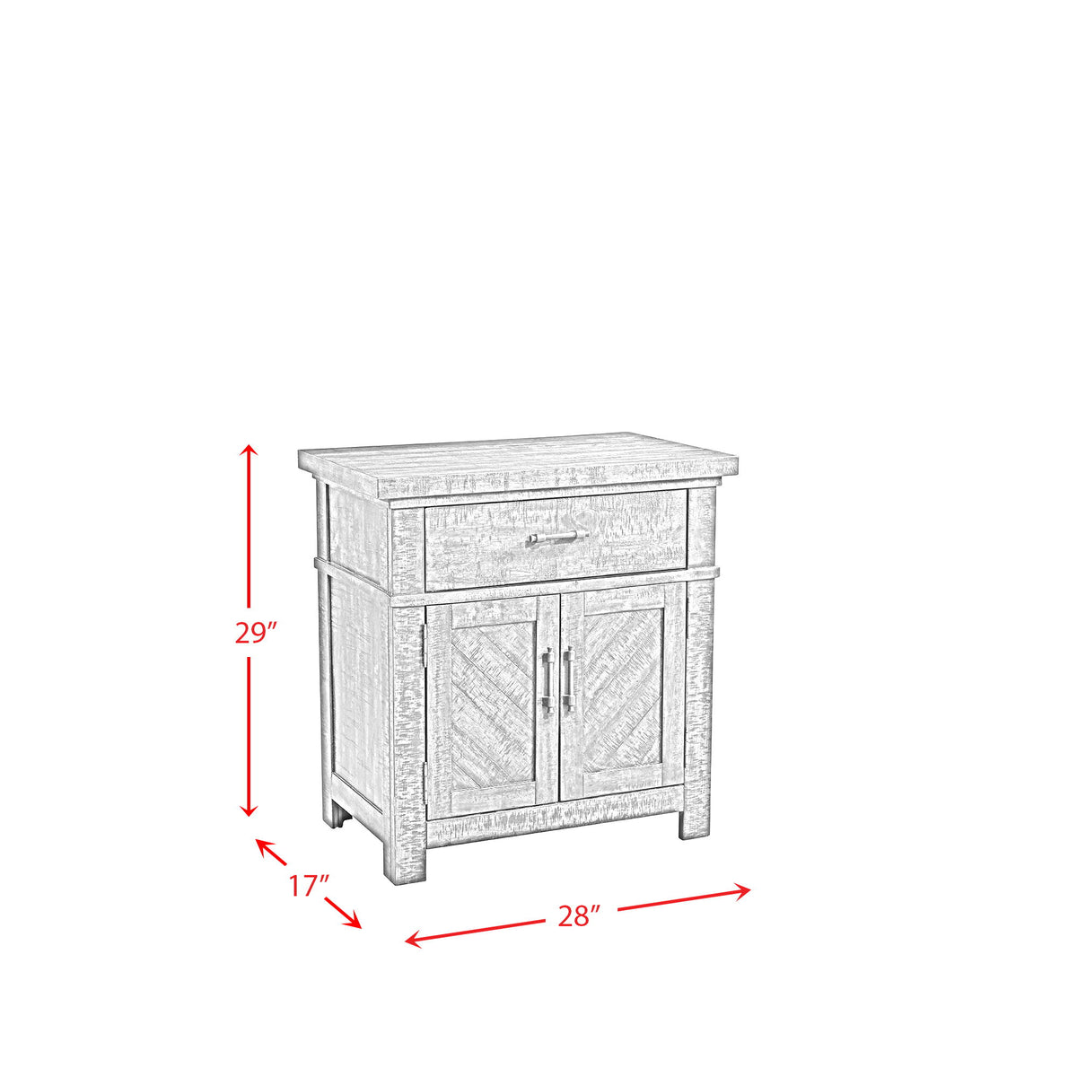 Jax Nightstand in Walnut by Elements International, view 6
