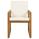 5 Piece Outdoor Patio Dining Set With 4 Armchairs And Table - Beige