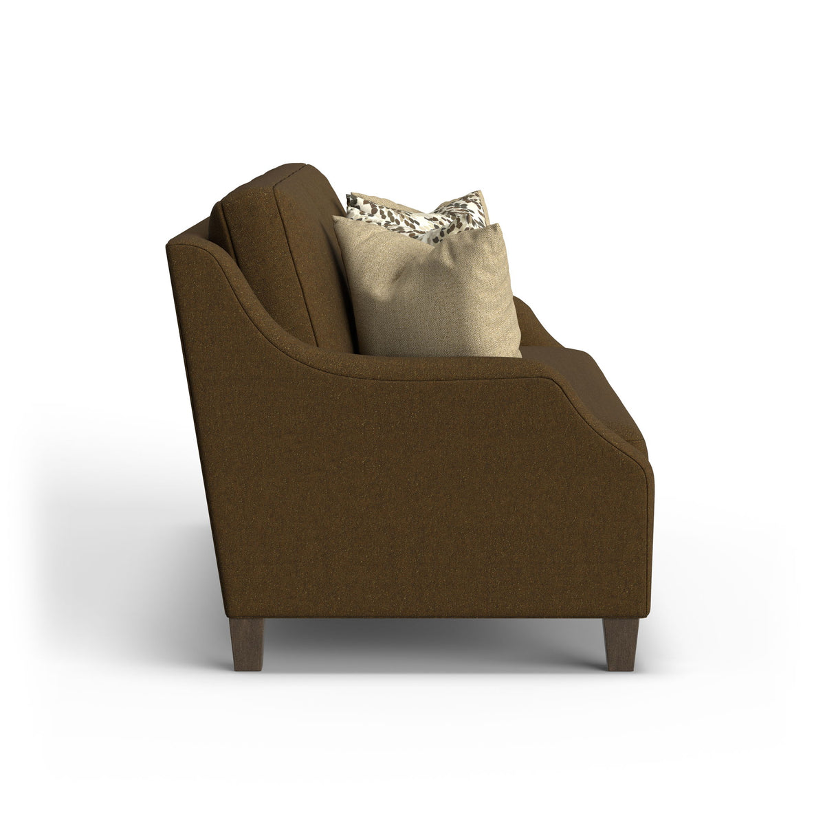 Gianna - Fabric Bench Sofa With Nailhead Trim