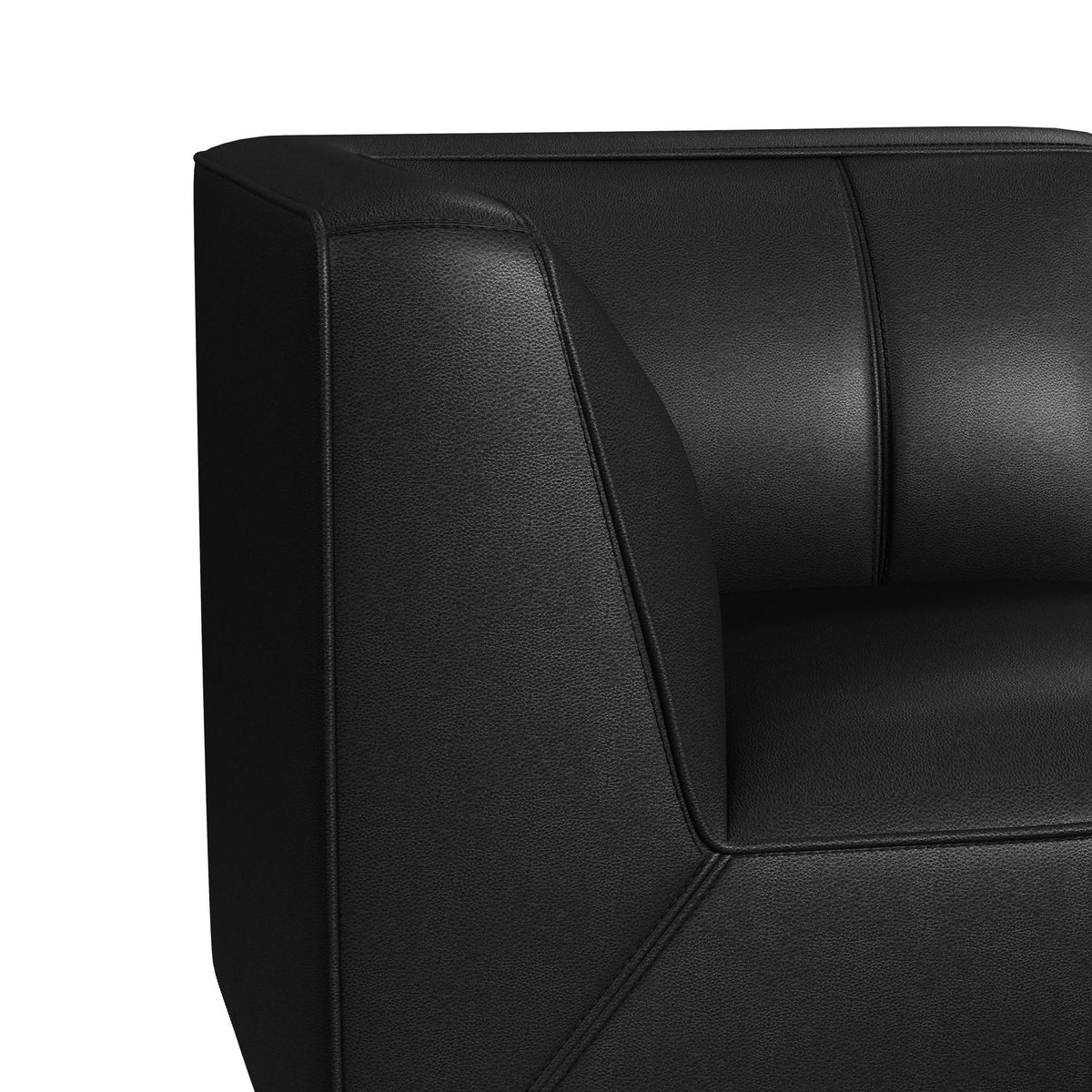 Blake 5 Piece Modular Sectional in Black by Elements International, view 6