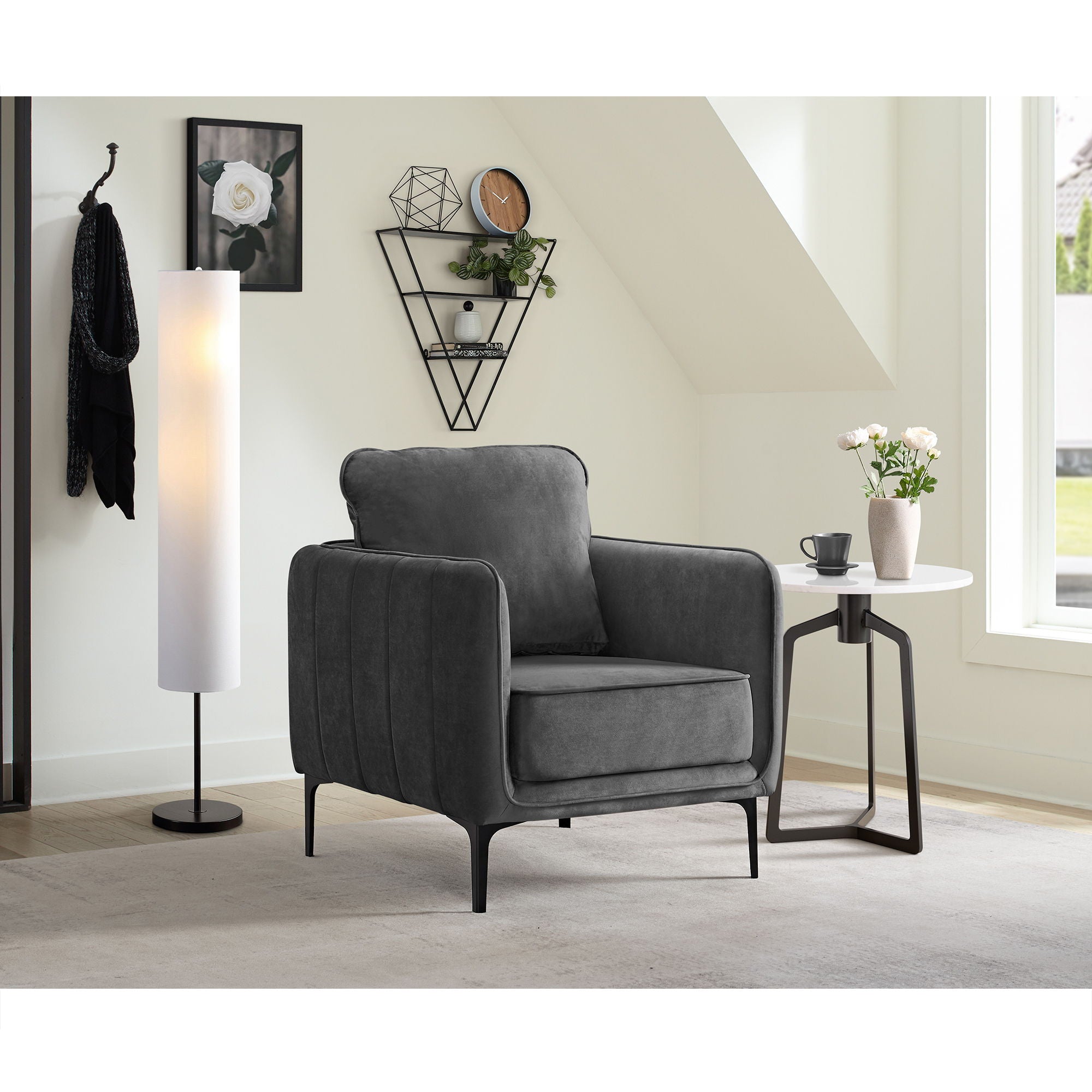 Rae Chair in Dark Gray by Elements International, view 21
