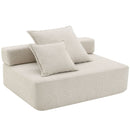 Frame For Oversized Modular U Shaped Sectional, Floor Couch Convertible Compressed Couch Spacious Foam Filled Sofa