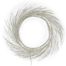 Paper Wreath With LED - White