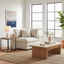 Cassandra - Corner Wedge Chair - Beige