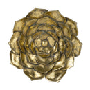 3 Piece Succulent Wall Plaque - Gold