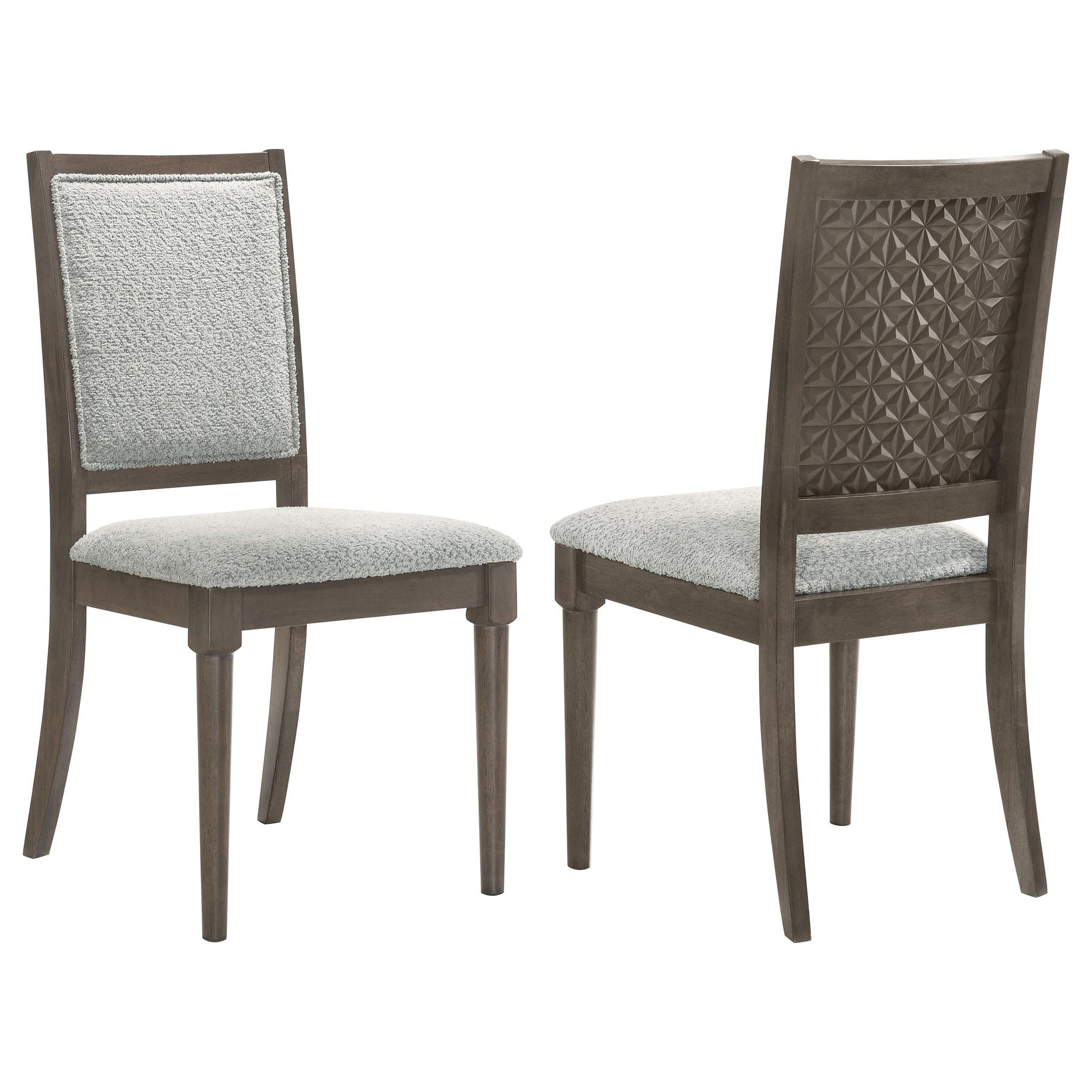 Onslow Upholstered Dining Side Chair Dark Brown (Set of 2) - Atlantic Fine Furniture Melbourne FL