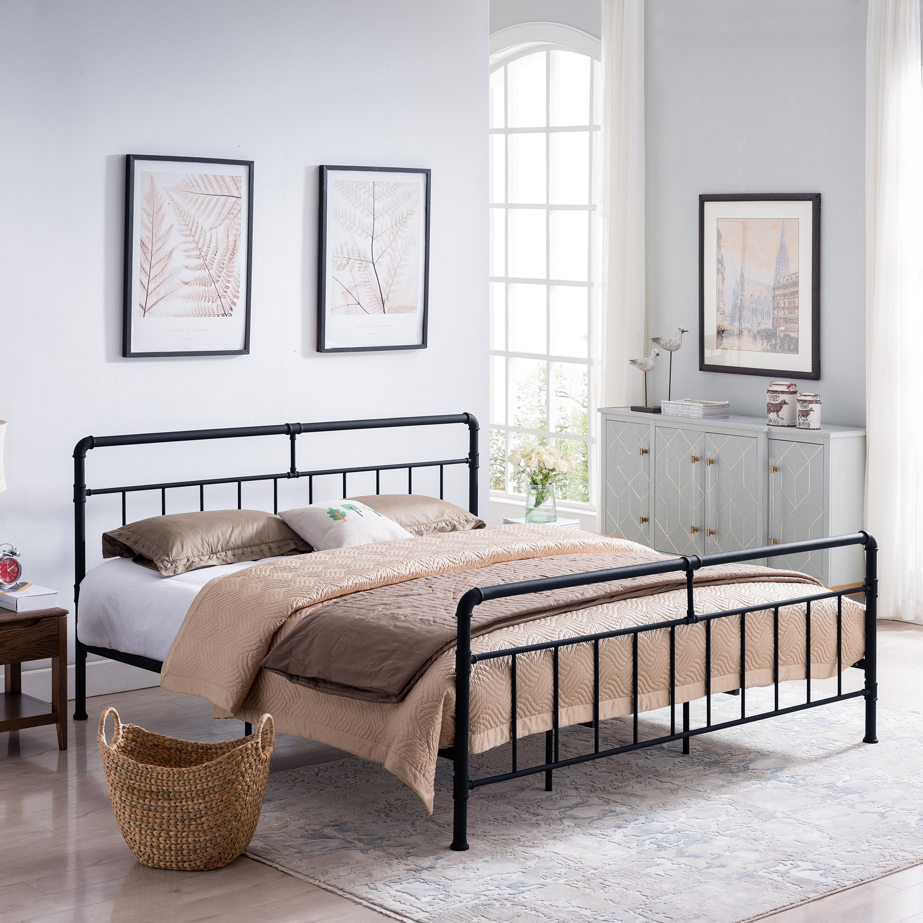 QUEEN SIZE METAL BED - Atlantic Fine Furniture Melbourne FL