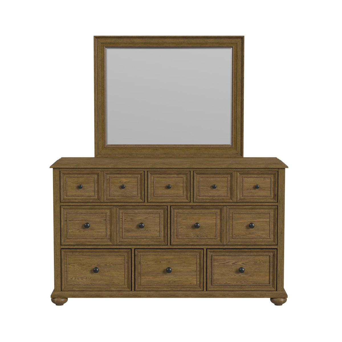 Heritage Dresser For Bedroom in Black by Elements International, view 7