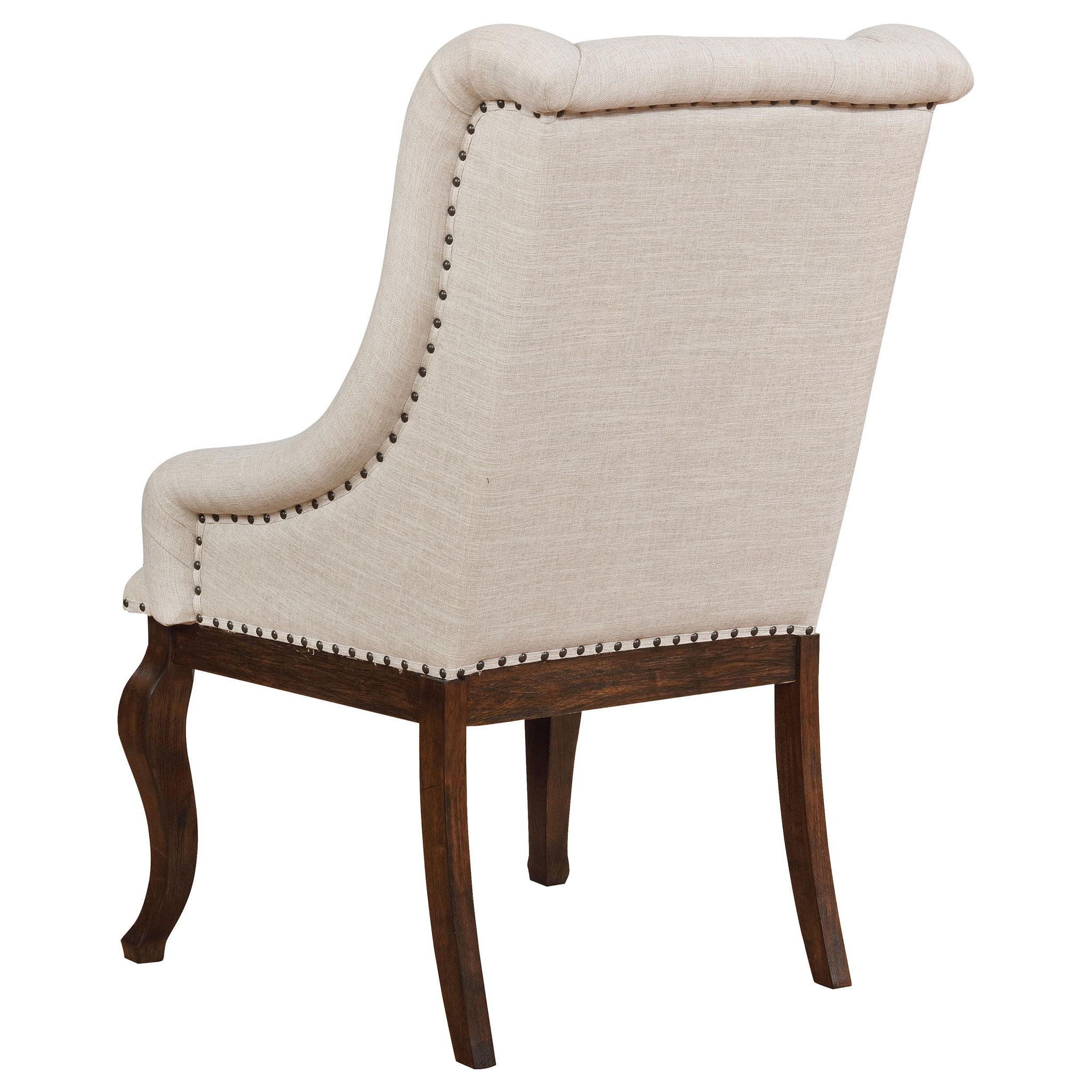 Brockway Upholstered Arm Chair Barley Java (Set of 2) - Atlantic Fine Furniture Melbourne FL