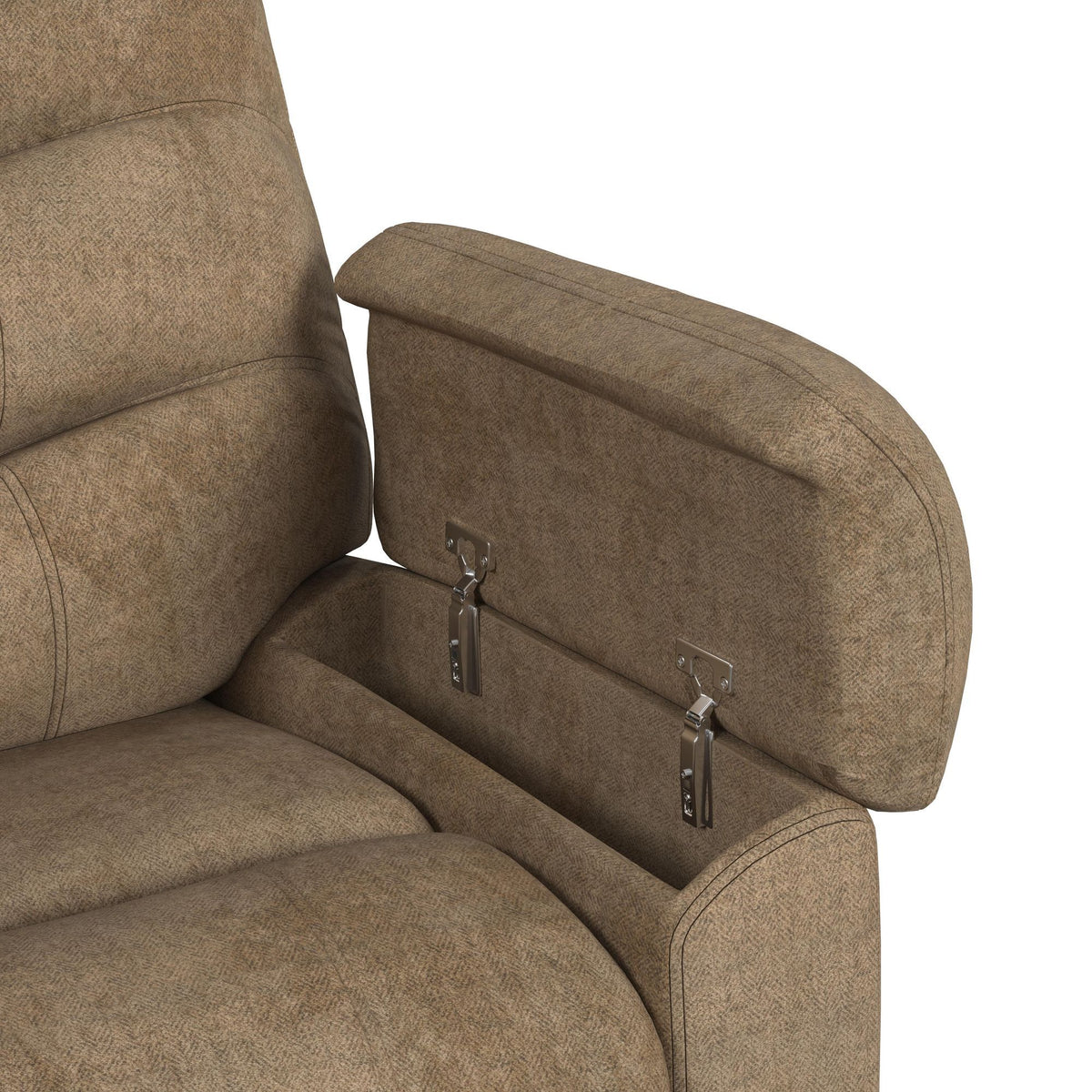 Trifecta P3 Recliner With Heat Massage, Zero Gravity, Memory Foam in Sefi Puppy by Elements International, view 9