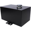 Heavy Duty 5 Gallon Steel Hydraulic Fluid Reservoir Tank With Mounting Foot, 14 Gauge - Black