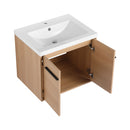 Bathroom Vanity Set With Resin Countertop Sink, 2 Doors