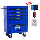 Rolling Metal Tool Chest With Drawers, Steel Storage Cabinet With Ball Bearing Slides