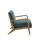 Mid-Century Style Lounge Chair With Upholstered Seat