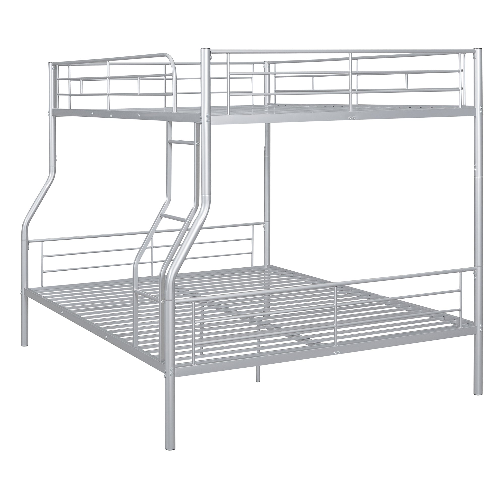 Full XL Over Queen Metal Bunk Bed, Sliver - Atlantic Fine Furniture Melbourne FL
