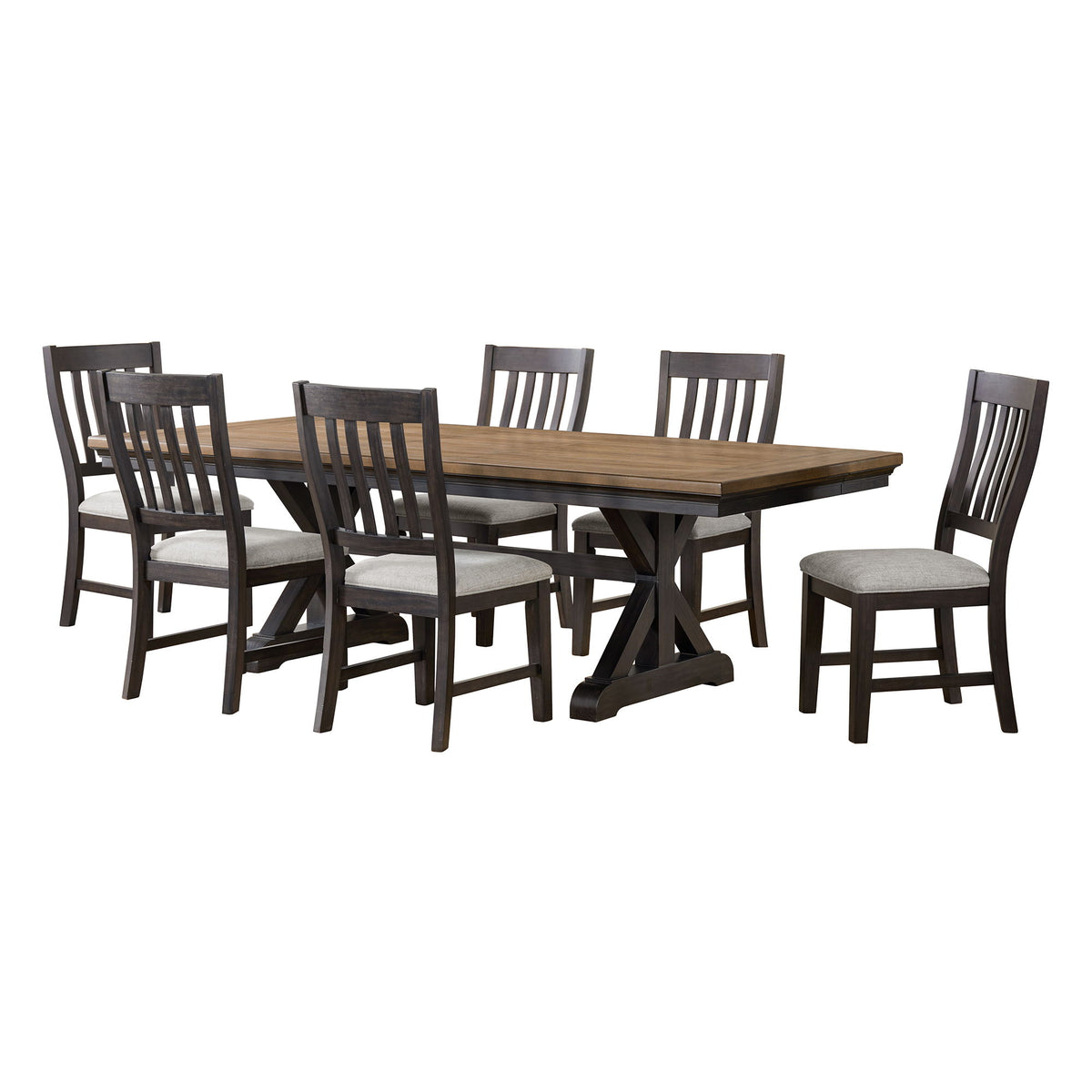 Montrose Standard Height Dining Set in Dark Brown by Elements International, view 3