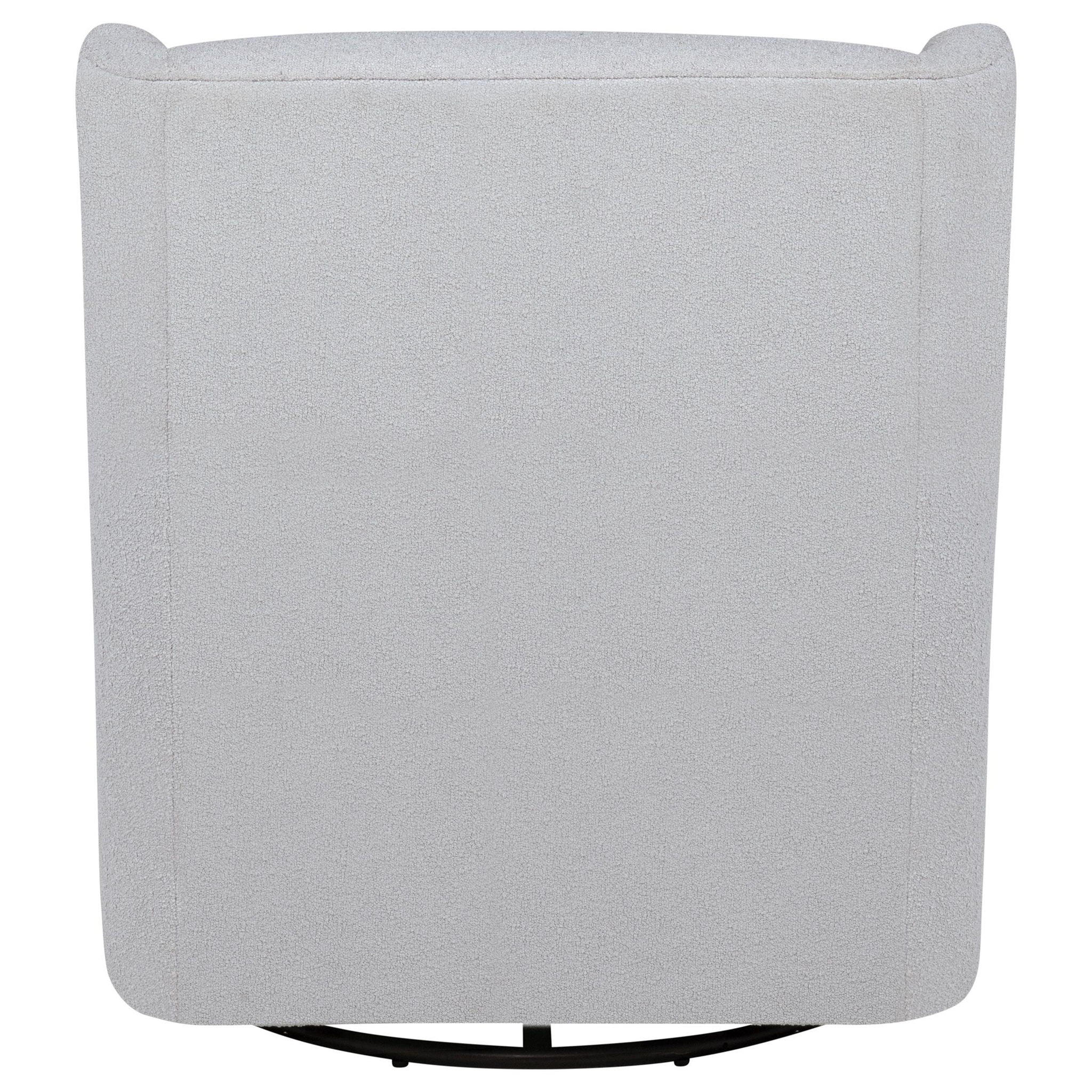 Serra Boucle Upholstered Swivel Glider Dove Grey