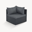 8 Pieces Outdoor Patio Furniture Conversation Wicker Sofa Set