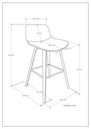 Randolph Bentwood - Upholstered Counter / Bar Height Stool (Set of 2)