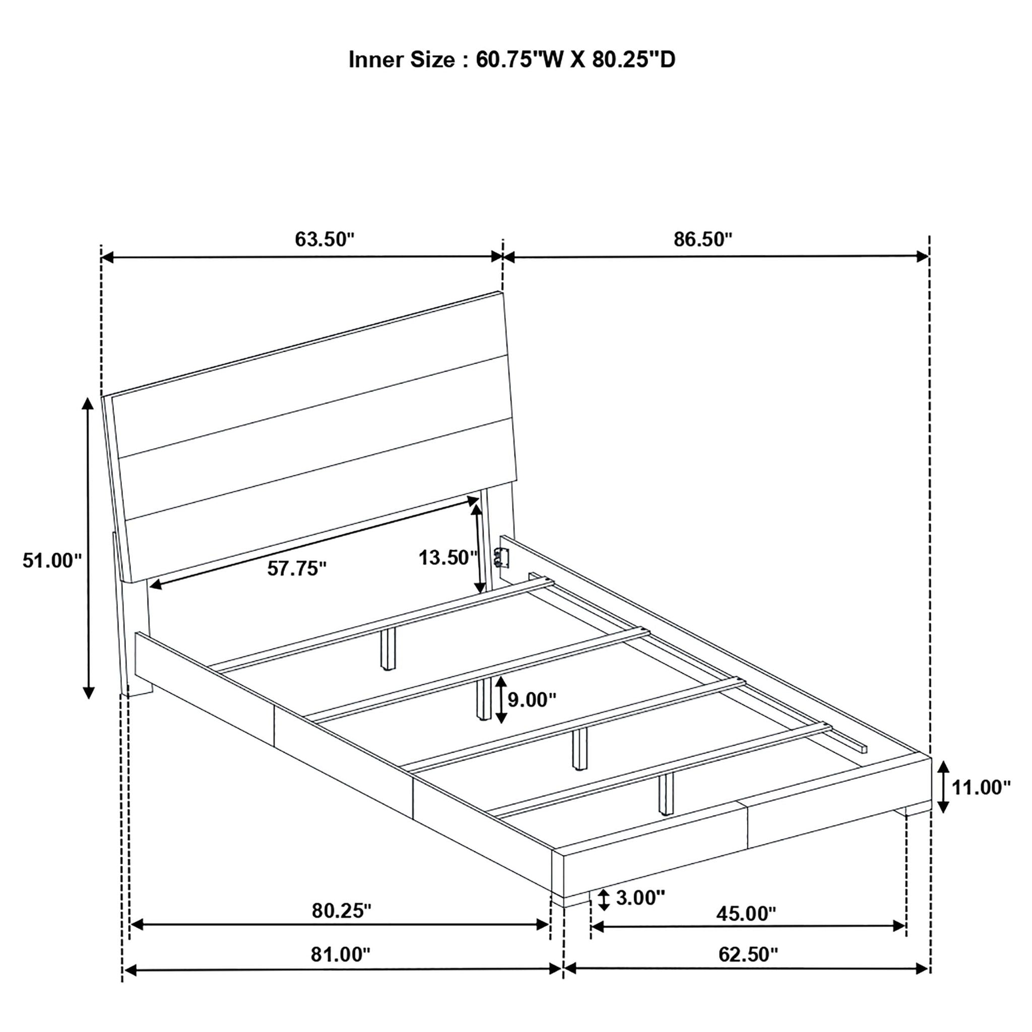 Felicity 4-piece Queen Bedroom Set White High Gloss