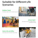 Premium Lightweight Foldable Sport Wheelchair All Body Sturdy & Comfortable 250Lbs Capacity Easy Folding 24" Sports Tires Perfect For Outdoor - Black / Green