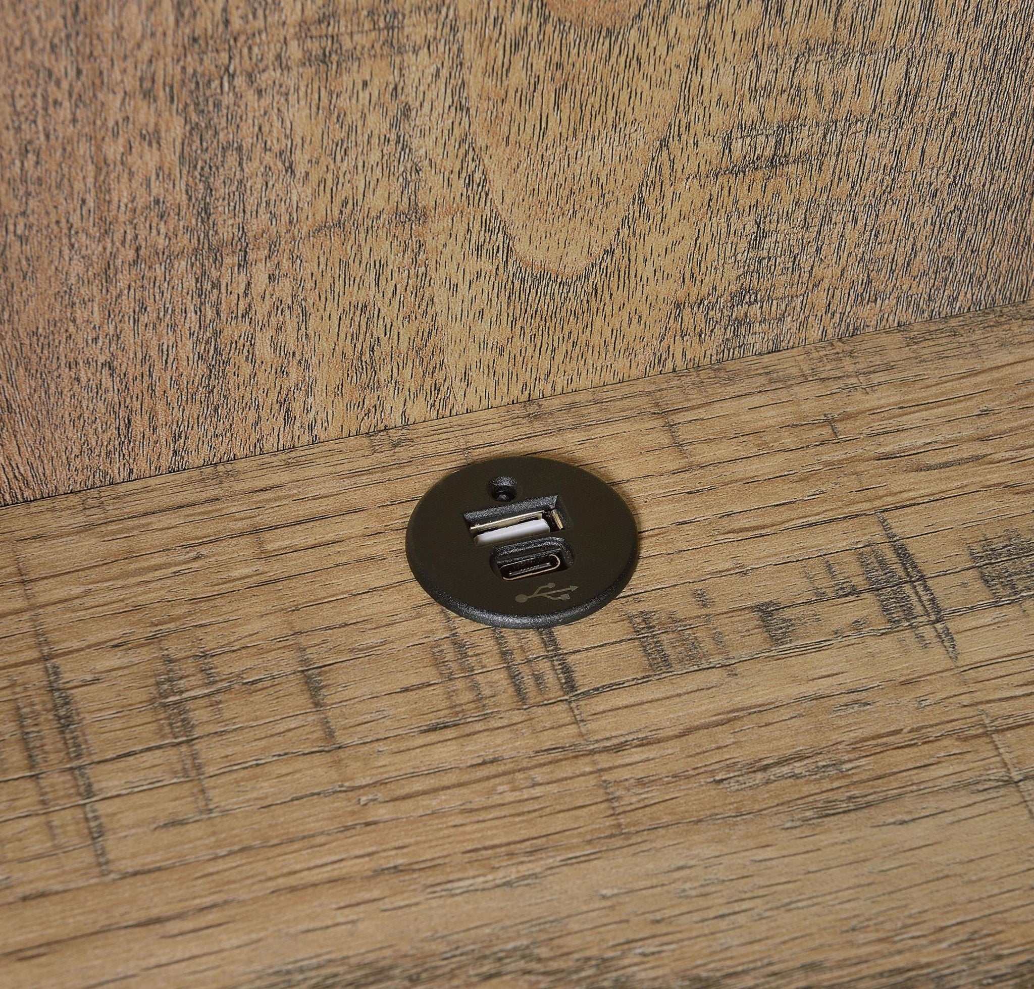 Westpark 3-shelf Bookcase USB and Lockable Drawer Mango