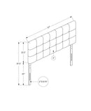 Full Size, Bed Headboard Only, Upholstered, Transitional - Brown